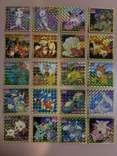 プリズム全20種フルコンプ】トップサン ポケモンシール キラ レア
