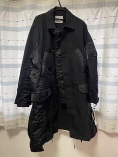 sacai SCM-052 モッズコート ブラック サイズ3のサムネイル