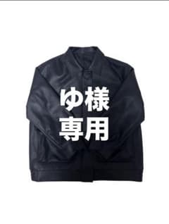 ⚠️ゆ様専用⚠️ 【GU】フェイクレザーオーバーサイズジャケット ブラックのサムネイル