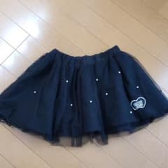 チュールスカート　130 黒のサムネイル