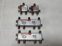 マスプロ 1分岐器×2 6分配器×2 CS放送4K・8K対応／4個セットのサムネイル