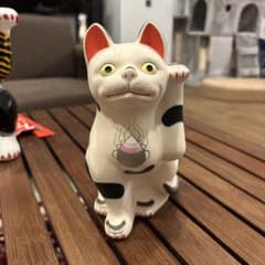 堤人形 土人形 宮城県仙台市 芳賀強 招き猫 - メルカリ