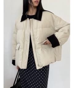 Didot ワークジャケットダウン　アイボリーのサムネイル