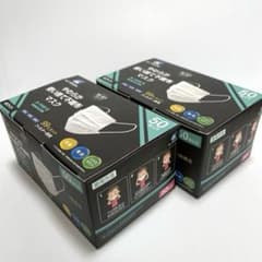 小さめキッズ 100枚 使い捨てマスク 125×80 ノーズフィッター付き 白のサムネイル