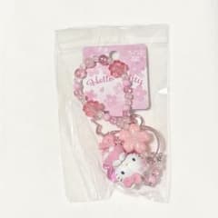 ハローキティ ビーズキーホルダー 桜のサムネイル