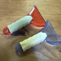 TOOLS 서핑 보드 왁스 스크레이퍼 클리어 블루 클리어 레드 2개 세트