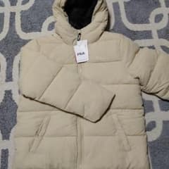 FILA ベージュ ダウンジャケット フード付きのサムネイル