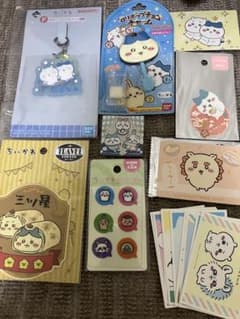 치이카와 상품 세트 고무 매력, 롤리팝 초콜릿 매력, 레어 씰 등