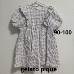 gelato piqueチェック柄ワンピース（90-100）のサムネイル