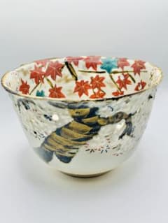 色絵雲錦茶碗　茶道 抹茶おしゃれ抹茶茶碗 抹茶碗和食器レト口 茶器骨董茶わん茶 色絵雲錦茶碗 茶道 抹茶おしゃれ抹茶茶碗 抹茶碗和食器レト口 茶器骨董