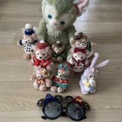 ディズニー　ダッフィー　ジェラトーニ　ぬいぐるみ　キーホルダー　ディズニーメガネのサムネイル