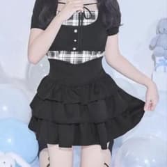 ミシェルマカロン フリル美脚スカート xs - メルカリ