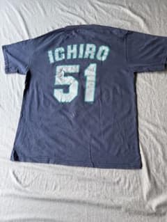 イチロー マリナーズ Tシャツ 51 MLB公式 M 古着 ネイビーのサムネイル