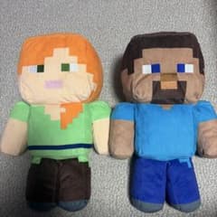 マインクラフト ぬいぐるみ アレックス スティーブ 2体セットのサムネイル