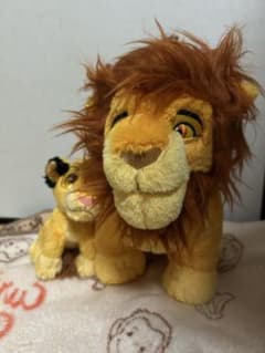 ライオンキング ペア ぬいぐるみ　ムファサとシンバ