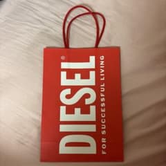 DIESEL ショップ袋 ショッパー レッドのサムネイル