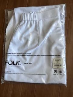 FOLK 6006EW ストレートパンツ ホワイト フリーのサムネイル