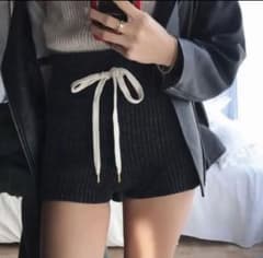 juemi   黒ニットパンツのサムネイル