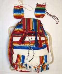 ペルー、民芸品 多色模様バックパック リュック ペルー、民芸品 多色模様バックパック リュック - メルカリ