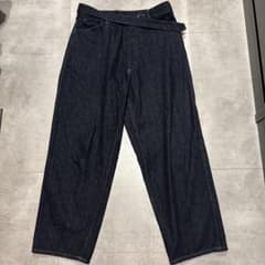 COMOLI 24SS デニムベルテッドパンツ NAVY Z01-03001 - メルカリ