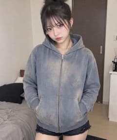 G.E.E.K. GRADIENT WASHED ZIPPED HOODIEのサムネイル