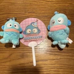 ハンギョドン ぬいぐるみ マスコット うちわ 3点セットのサムネイル