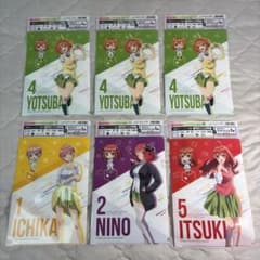 五等分の花嫁 クリアファイル 6枚セットのサムネイル