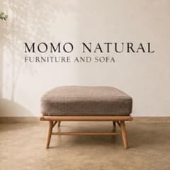 MOMO NATURAL モモナチュラル クラウドソファ オットマン オーク無垢 