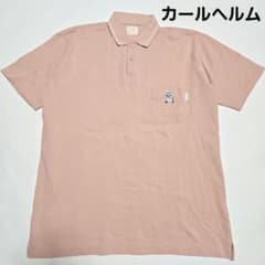 yutaan01【カールヘルム】刺繍クマ ポロシャツ ピンク 90s 00s カールヘルム ピンクハウス ベア クマ刺繍 ポロシャツ y2k