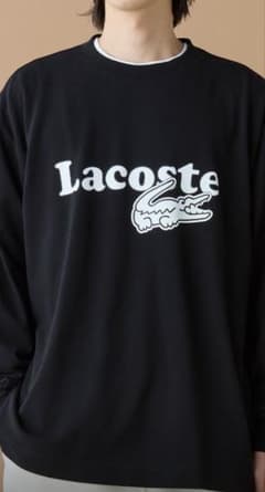 Lacoste 鹿の子オーバーサイズプリントロングスリーブTシャツ　タグ付きのサムネイル