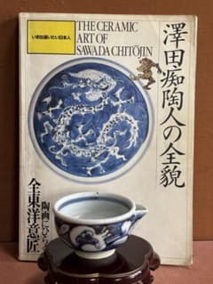 大英博物館日本人初個展鬼才澤田痴陶人作染付柘榴繋文片口碗 未使用