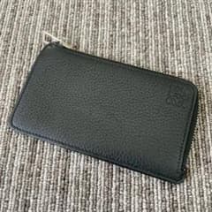 LOEWE　ロエベ　アナグラム　コインケース　レザー　ブラック