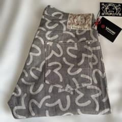 ほ*ろ様 EVISU 新品未使用 カモメ柄 デニムパンツ LOT 5500 34 EVISU カモメ総柄 デニムパンツ LOT 5500 34 - メルカリ