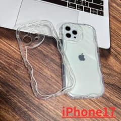 【iPhone17】 ケース ウェーブ 耐衝撃 アクスタ 推し活 クリアのサムネイル