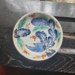江戸時代 古伊万里 大根紋 染錦 小なます皿 - メルカリ