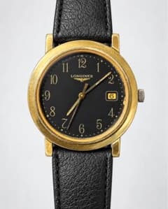 LONGINES ロンジン 腕時計 ブラック文字盤 ゴールドカラーのサムネイル