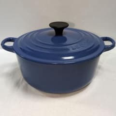 ル・クルーゼ LE CREUSET ココットロンド 20cm ハーモニックブルー
