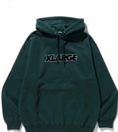 XLARGEパーカー緑　Lのサムネイル