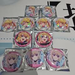 Oshi no Ko x Karaoke Tetsuya Collaboration Ruby Glitter Hologram Can Badge