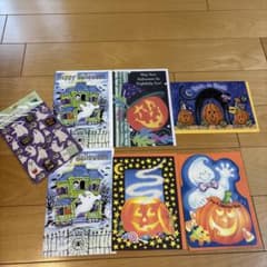 ハロウィン グリーティングカード＆ステッカーセットのサムネイル