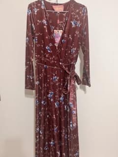 新品】AMUSE ベロア ラップドレス - メルカリ