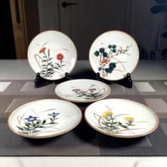 フォロうー特価』 九谷焼 吉田勝山 小皿 5種5枚 - メルカリ