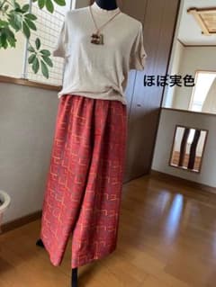 着物リメイク〜羽織地のワイドパンツのサムネイル