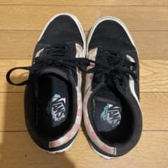 Vans スニーカー ブラック/ピンク チェック柄のサムネイル