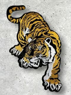Cool☆　虎 タイガー 寅 猛獣 刺繍 ワッペン アニマルのサムネイル