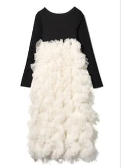 Notre emor ruffle tulle dress ノートルエモア　新品のサムネイル