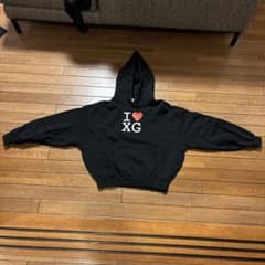 x-girl I ♡ XG パーカー Sサイズ 黒のサムネイル