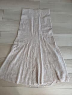 Spick & Span リブニット ロングスカート アイボリーのサムネイル