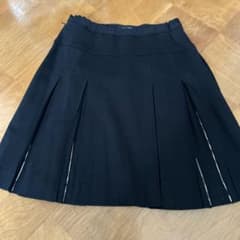 【美品】BURBERRY London黒 プリーツスカート 160A Ｓのサムネイル