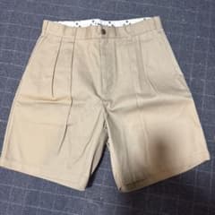 ショット SCHOTT DOUBLE PLEATED T/C SHORTS L - メルカリ